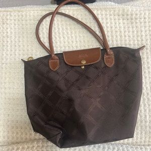 Dark Brown Longchamp shoulder bag tote purse